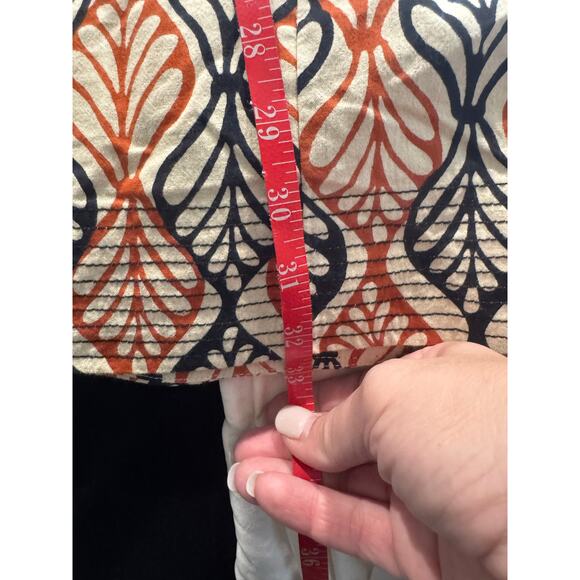 Free People Gia Shift Dress Size Medium Floral Geometric Pattern Lace-Up‎ Fall - Picture 10 of 13